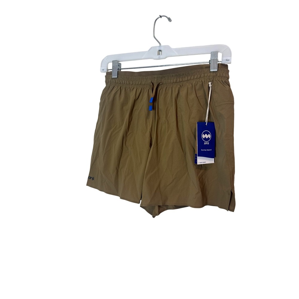 Janji 5 Inch Multi Shorts Mens Small Brown Forage Lined Running Athletic Gym